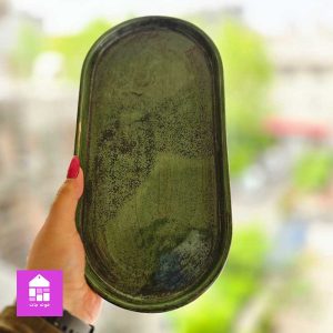 اردو خوری سرامیکی دست ساز بیضی